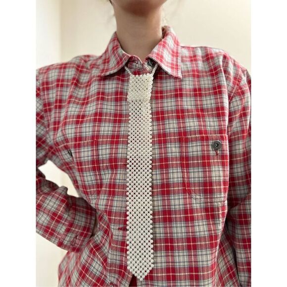 NWOT Faux Pearl Tie Necklace OS - Picture 7 of 7